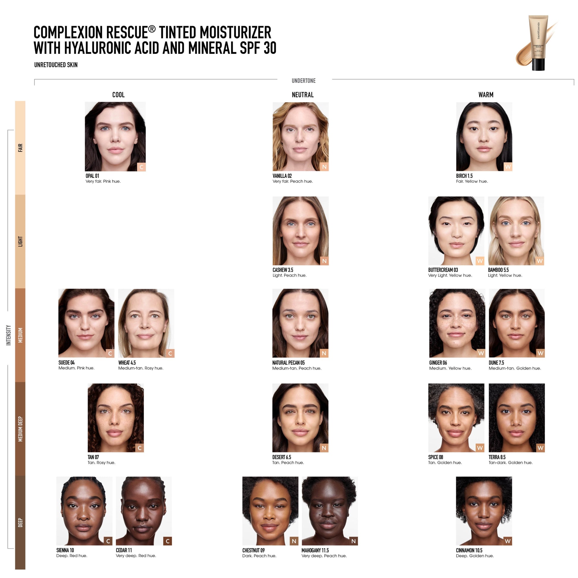 Mini COMPLEXION RESCUE® Tinted Moisturizer with Hyaluronic Acid and Mineral SPF 30